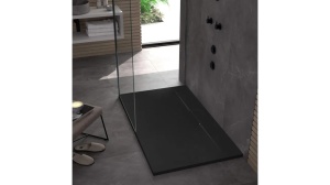 CADITA DE DUS REA BAZALT, 80x120 CM, NEGRU, DIN COMPOZIT, CALITATE SUPERIOARA - Img 2