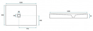 CADITA DE DUS, REA ROCK, BLACK, 90x120, DESIGN MODERN, CALITATE SUPERIOARA, REA - Img 7