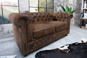 CANAPEA 2 LOCURI, MARO ANTIC STIL ENGLEZESC, CHESTERFIELD, DESIGN VINTAGE, ARTIM GROUP SELECTION - Img 2