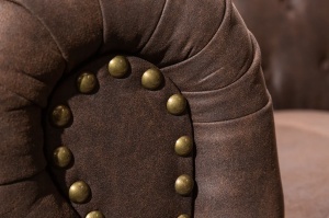 CANAPEA 3 LOCURI, CHESTERFIELD II 210CM, CULOARE MARO, DESIGN VINTAGE, ARTIM GROUP SELECTION - Img 3