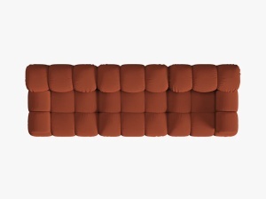 CANAPEA BELLIS, CU 3 LOCURI, CARAMIZIE, CU TAPITERIE DIN TEXTIL 3D SONIC, MICADONI - Img 3