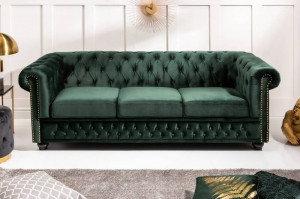 CANAPEA CHESTERFIELD, 205CM, CATIFEA VERDE, DESIGN CLASIC, ARTIM GROUP SELECTION