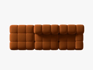 CANAPEA/COLTAR MODULAR BELLIS STANGA, 3 LOCURI, 282 CM, SCORTISORA 56, TAPITERIE DIN CATIFEA, DESIGN DEOSEBIT - Img 4
