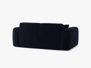 CANAPEA CU 2 LOCURI, MOLINO, 170 CM, ALBASTRU ROYAL, CU TAPITERIE DIN TEXTIL CATIFEA VELVET CASINO, MICADONI - Img 3