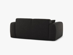 CANAPEA CU 2 LOCURI, MOLINO, 170 CM, GRI ANTRACIT, CU TAPITERIE DIN TEXTIL CHENILLE EDEN, MICADONI - Img 3