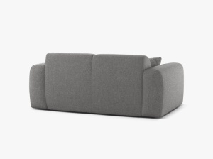 CANAPEA CU 2 LOCURI, MOLINO, 170 CM, GRI DESCHIS, CU TAPITERIE DIN TEXTIL CHENILLE EDEN, MICADONI - Img 3