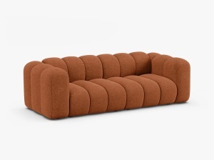 CANAPEA CU 3 LOCURI LUPIN 228, CARAMIZIE, CU TAPITERIE DIN TEXTIL CHENILLE EDEN, MICADONI - Img 2