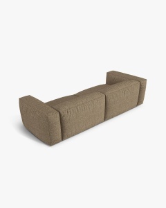 CANAPEA CU 4 LOCURI, MARTINA, CAPPUCCINO, 320 CM, CU TAPITERIE DIN TEXTIL BOUCLE MONET, MICADONI - Img 3