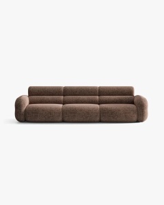 CANAPEA CU 4 LOCURI, NEO, MARO, 305X100 CM, TAPITAT CU TAPITERIE DIN TEXTIL CHENILLE SILENCIO, MICADONI