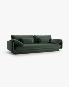 CANAPEA CU 4 LOCURI, TORINO, 250X103, VERDE MUSCHI, CU TAPITERIE DIN TEXTIL STRUCTURAT WIND, MICADONI - Img 3