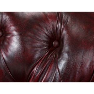 CANAPEA DE LUX CHESTERFIELD HEREFORD 168CM, 2 LOCURI, DIN PIELE NATURALA, CULOARE ROSU ANTIC, ARTIM SELECTION - Img 6