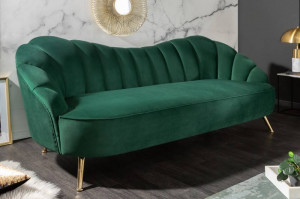 CANAPEA DEOSEBITA 220CM, CATIFEA VERDE, DESIGN RETRO, ARTIM GROUP SELECTION - Img 2