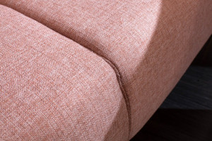 CANAPEA EXTENSIBILA 210CM, ROZ PUDRA, STIL RETRO, ARTIM GROUP SELECTION - Img 4
