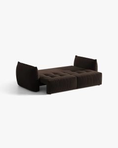 CANAPEA EXTENSIBILA, BLOOM, MARO INCHIS, 250 CM, CU 3 LOCURI, CU TAPITERIE DIN TEXTIL CATIFEA BLUVEL, MICADONI - Img 5
