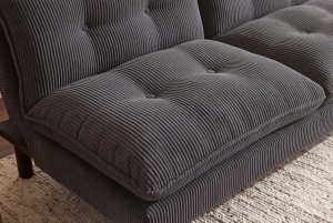CANAPEA EXTENSIBILA COCO 190CM, 3 LOCURI, REALIZATA DIN LEMN SI CATIFEA, DE CULOARE GRI, ARTIM GROUP SELECTION - Img 5