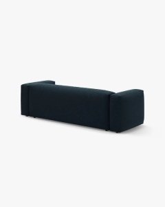 CANAPEA EXTENSIBILA, CU 3 LOCURI, MARTINA, BLUE JEANS, 264 CM, CU TAPITERIE DIN TEXTIL STRUCTURAT BOSTON, MICADONI - Img 5