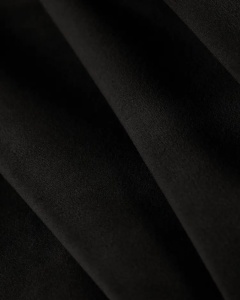 CANAPEA EXTENSIBILA DORMI, NEGRU, 225X94 CM, TAPITAT CU TAPITERIE DIN TEXTIL CATIFEA SALVADOR, MICADONI - Img 2