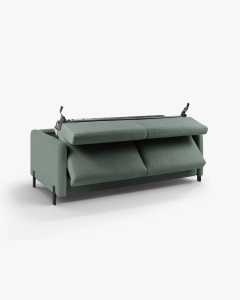 CANAPEA EXTENSIBILA GLORIA, CU 2 LOCURI, MENTA, 102X206 CM, TAPITAT CU TAPITERIE DIN TEXTIL STRUCTURAT BJORN, MICADONI - Img 4