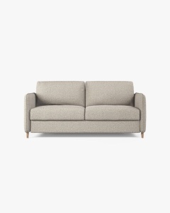 CANAPEA EXTENSIBILA SIMO, NISIPIU, 225X94 CM, TAPITAT CU TAPITERIE DIN TEXTIL STRUCTURAT BABEL, MICADONI