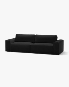 CANAPEA EXTENSIBILA VICTOR, GRI DESCHIS, 246X100 CM, TAPITAT CU TAPITERIE DIN TEXTIL STRUCTURAT MOLYBDEN, MICADONI - Img 2