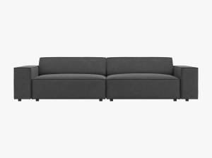 CANAPEA JODIE, 4 LOCURI, 244 CM, DIVERSE CULORI SI MATERIALE, DESIGN DEOSEBIT