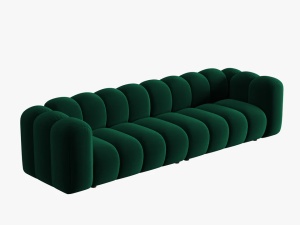 CANAPEA LUPIN, 4 LOCURI, 288 CM, VERDE SMARALD 7, TAPITERIE DIN CATIFEA, DESIGN DEOSEBIT - Img 2
