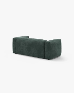 CANAPEA MARTINA, CU 2 LOCURI, VERDE, 200 CM, CU TAPITERIE DIN TEXTIL CATIFEA VOGUE, MICADONI - Img 3