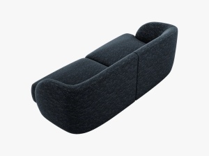 CANAPEA MILEY, 2 LOCURI, 180 CM, ALBASTRU 86, TAPITERIE CHENILLE, DESIGN DEOSEBIT - Img 3