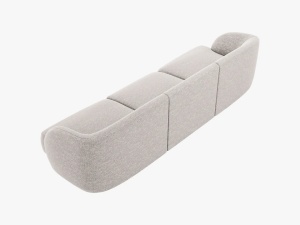 CANAPEA MILEY, 3 LOCURI, 259 CM, GRI DESCHIS 06, TAPITERIE CHENILLE, DESIGN DEOSEBIT - Img 3