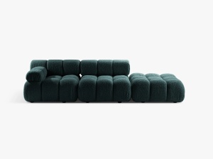 CANAPEA MODULA BELLIS, PE DREAPTA, BENZINA, CU TAPITERIE DIN TEXTIL BOUCLE ROLF, MICADONI