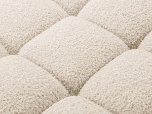 CANAPEA MODULARA BELLIS, PE DREAPTA, BEJ DESCHIS, CU TAPITERIE DIN TEXTIL BOUCLE ROLF, MICADONI - Img 5