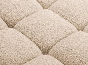 CANAPEA MODULARA BELLIS, PE DREAPTA, NISIPIU, CU TAPITERIE DIN TEXTIL BOUCLE, MICADONI - Img 5