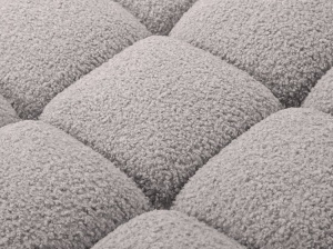 CANAPEA MODULARA BELLIS, PE STANGA, GRI DESCHIS, CU TAPITERIE DIN TEXTIL BOUCLE ROLF, MICADONI - Img 5