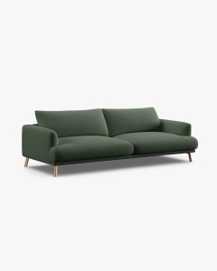 CANAPEA NAOMI, VERDE MUSCHI, 230X95 CM, TAPITAT CU TAPITERIE DIN TEXTIL STRUCTURAT LIBERTY, MICADONI - Img 4