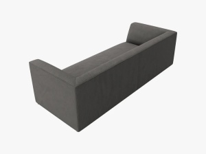 CANAPEA RUBY, CU 3 LOCURI, GRI INCHIS, CU TAPITERIE DIN CATIFEA REIATA MATA, MICADONI - Img 3