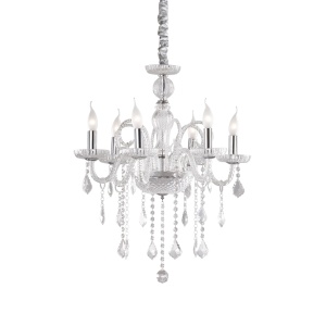 CANDELABRU GIUDECCA SP6, TRANSPARENT, DIN STICLA, STIL CLASIC