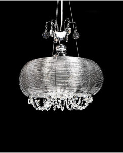 CANDELABRU MODERN SESILIA W4 DIN CRISTAL SI METAL DESIGN DEOSEBIT - Img 3