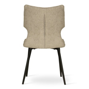 CAUN DINING CHILCOTE, MARO DESCHIS/NEGRU, TAPITERIE DIN TEXTIL SI PICIOARE DIN METAL, STIL MODERN - Img 4