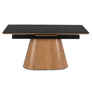 CEL MAI MIC PRET!!!MASA EXTENSIBILA 160-200CM, ARTIM MEBLE, REALIZATA DIN METAL, LEMN SI CERAMICA, CULOARE MARMURA NEGRU/STEJAR, STIL MODERN - Img 7