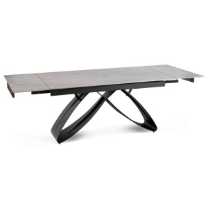 CEL MAI MIC PRET!!!MASA EXTENSIBILA 160-240CM, ARTIM MEBLE, REALIZATA DIN METAL SI CERAMICA, CULOARE MARMURA GRI/NEGRU, STIL MODERN