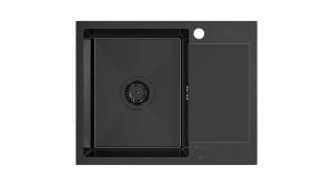 CHIUVETA BUCATARIE REA LUKE 116, NEGRU, DIN INOX, CALITATE SUPERIOARA - Img 2