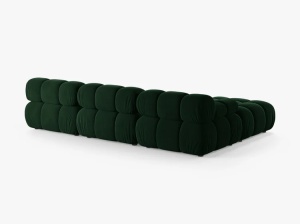 COLTAR BELLIS, CU 4 LOCURI, VERDE SMARALD, CU TAPITERIE DIN CATIFEA BLUVEL, MICADONI - Img 3