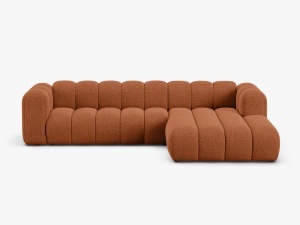 COLTAR CU 4 LOCURI LUPIN 288, PE DREAPTA CARAMIZIU, CU TAPITERIE DIN TEXTIL CHENILLE EDEN, MICADONI