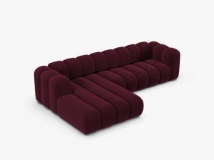 COLTAR CU 4 LOCURI LUPIN 288, PE STANGA, VISINIU, CU TAPITERIE DIN CATIFEA VENUS, MICADONI - Img 3
