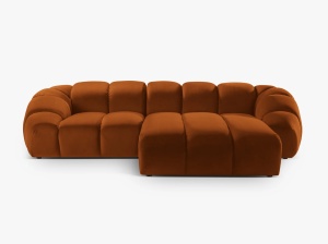 COLTAR DIANA, DREAPTA, 3 LOCURI, 294 CM, DIVERSE CULORI SI MATERIALE, DESIGN DEOSEBIT - Img 8