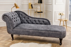 COLTAR/DIVAN 170CM, CATIFEA STRUCTURATA GRI, STIL CHESTERFIELD - Img 1
