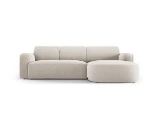 COLTAR ELEGANT DREAPTA 250CM, JASMIN 4 LOCURI, DIVERSE CULORI, MATERIAL CATIFEA, ARTIM GROUP COLLECTION - Img 2