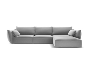 COLTAR ELEGANT DREAPTA 308CM, VANDA 4 LOCURI, DIVERSE CULORI, MATERIAL CATIFEA, ARTIM GROUP COLLECTION - Img 12