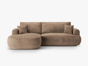 COLTAR EXTENSIBIL ELLA, STANGA, CU SPATIU DE DEPOZITARE, 5 LOCURI, 271 CM, DIVERSE CULORI SI MATERIALE, DESIGN DEOSEBIT