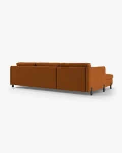 COLTAR EXTENSIBIL GLORIA, CARAMIZIU, PE STANGA, 266 CM, TAPITAT CU TAPITERIE DIN TEXTIL STRUCTURAT BJORN, MICADONI - Img 5
